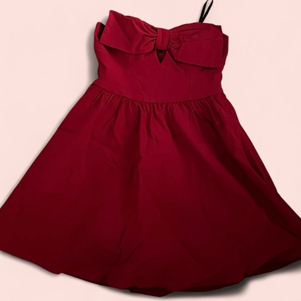 Trixxi Red puffy Mini Dress
